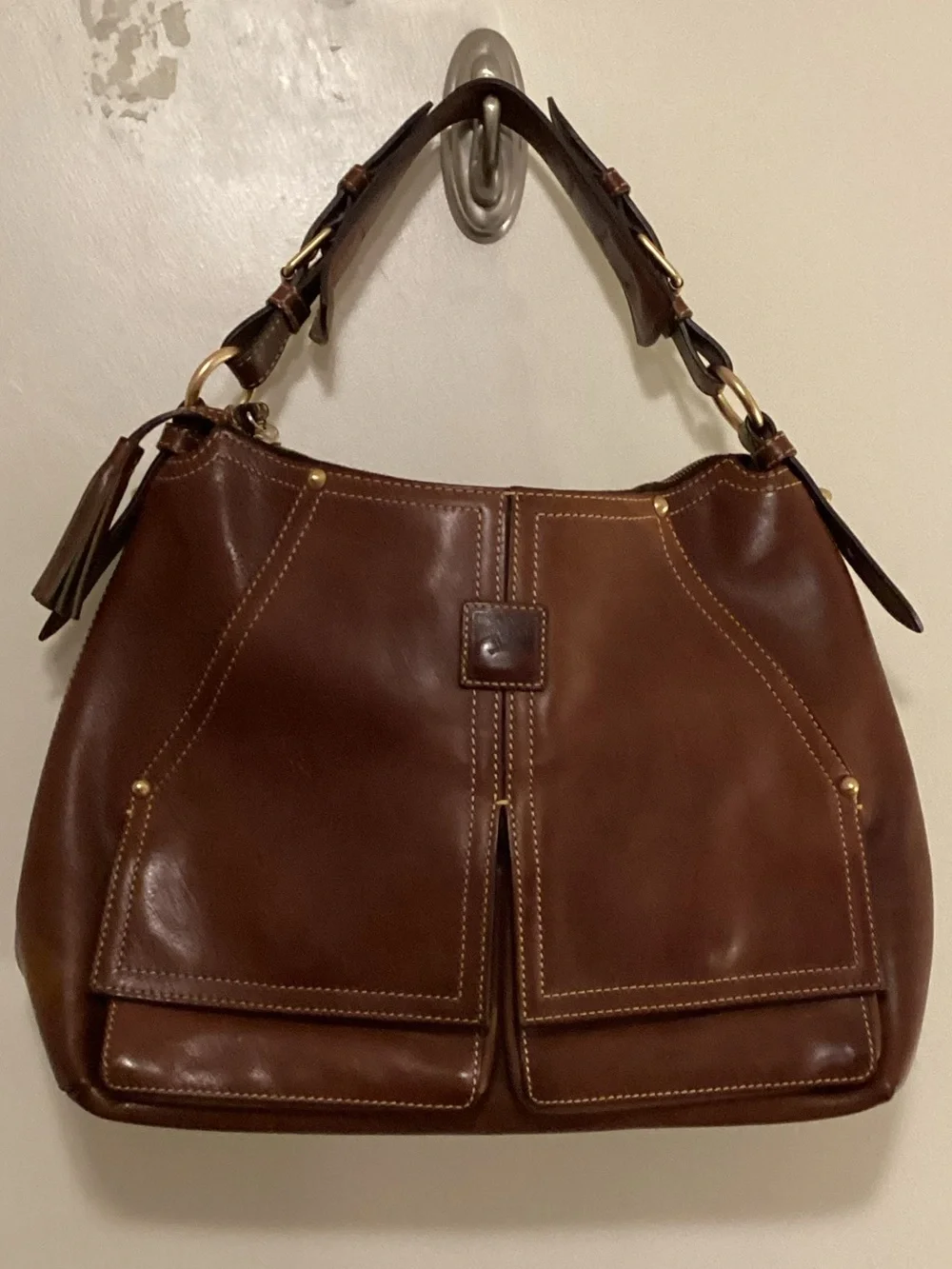 Dooney & Bourke Florintine leather Kingston Hobo